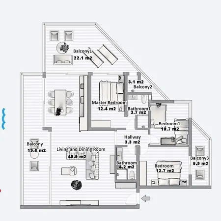Infinity Sea View Penthouse * Sarande